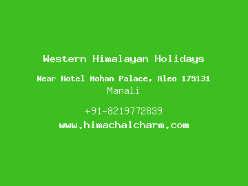 Western Himalayan Holidays, Manali